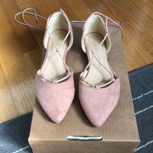 Chinese Laundry Pink Suede Ballerina Flats